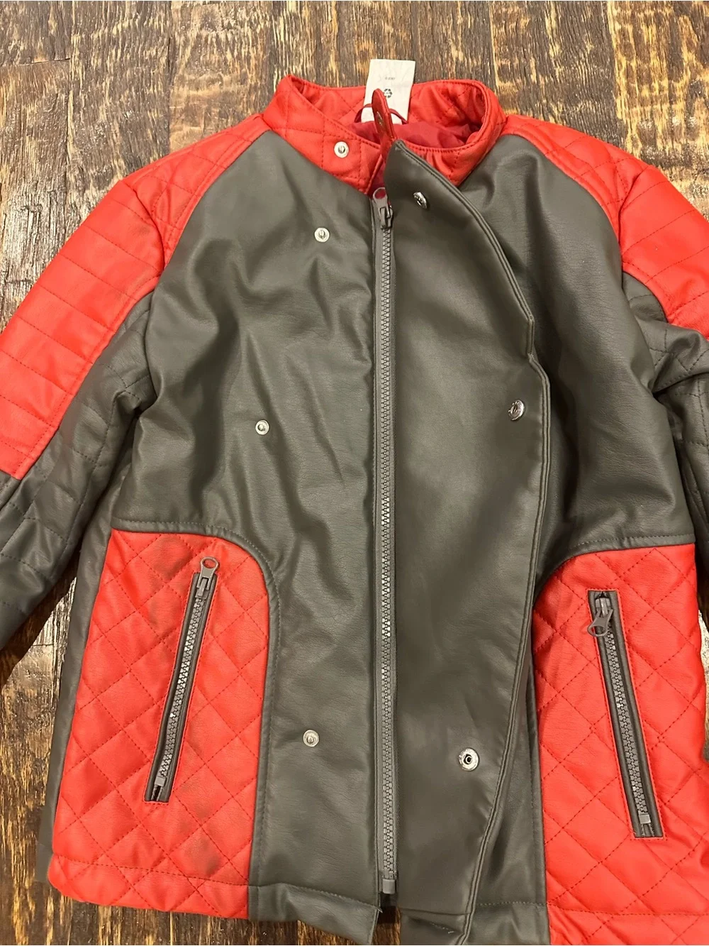 Disney Kids Red and Gray Spider Jacket